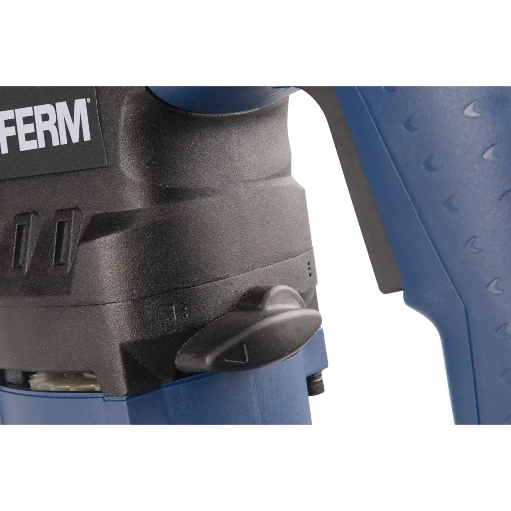 HDM1028 hammer drill 850W - soft grip - 3 functions - incl. 3 SDS Plus drill heads and 2 SDS Plus tool heads with storage