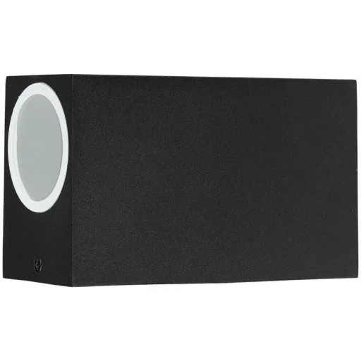 VT-7652SQ Outdoor Wall Light Up/Down - GU10 - Black - IP44