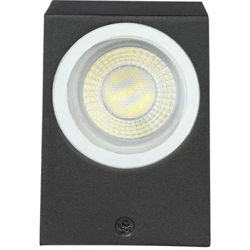 VT-7652SQ Outdoor Wall Light Up/Down - GU10 - Black - IP44