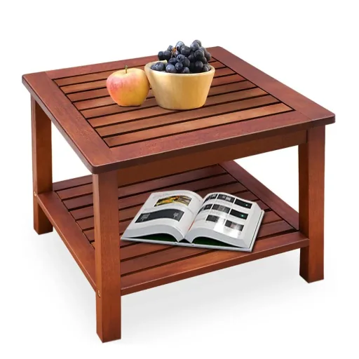 Side table/wooden table Washington made of pre-oiled acacia wood