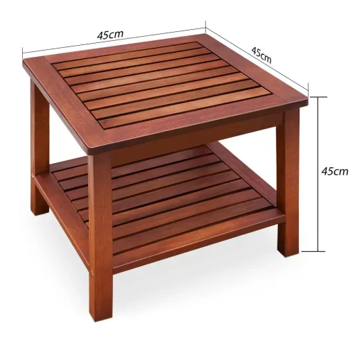 Side table/wooden table Washington made of pre-oiled acacia wood