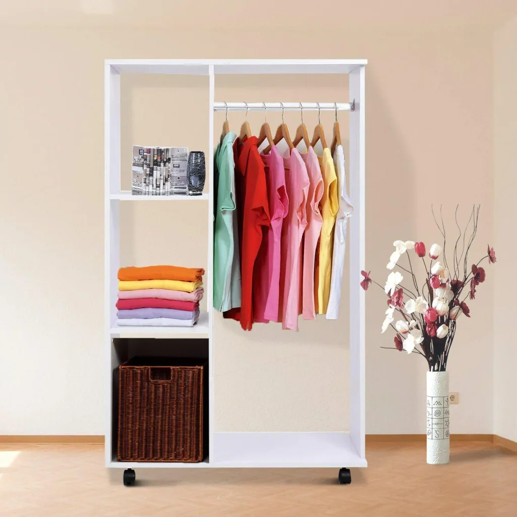 Mobile wardrobe white