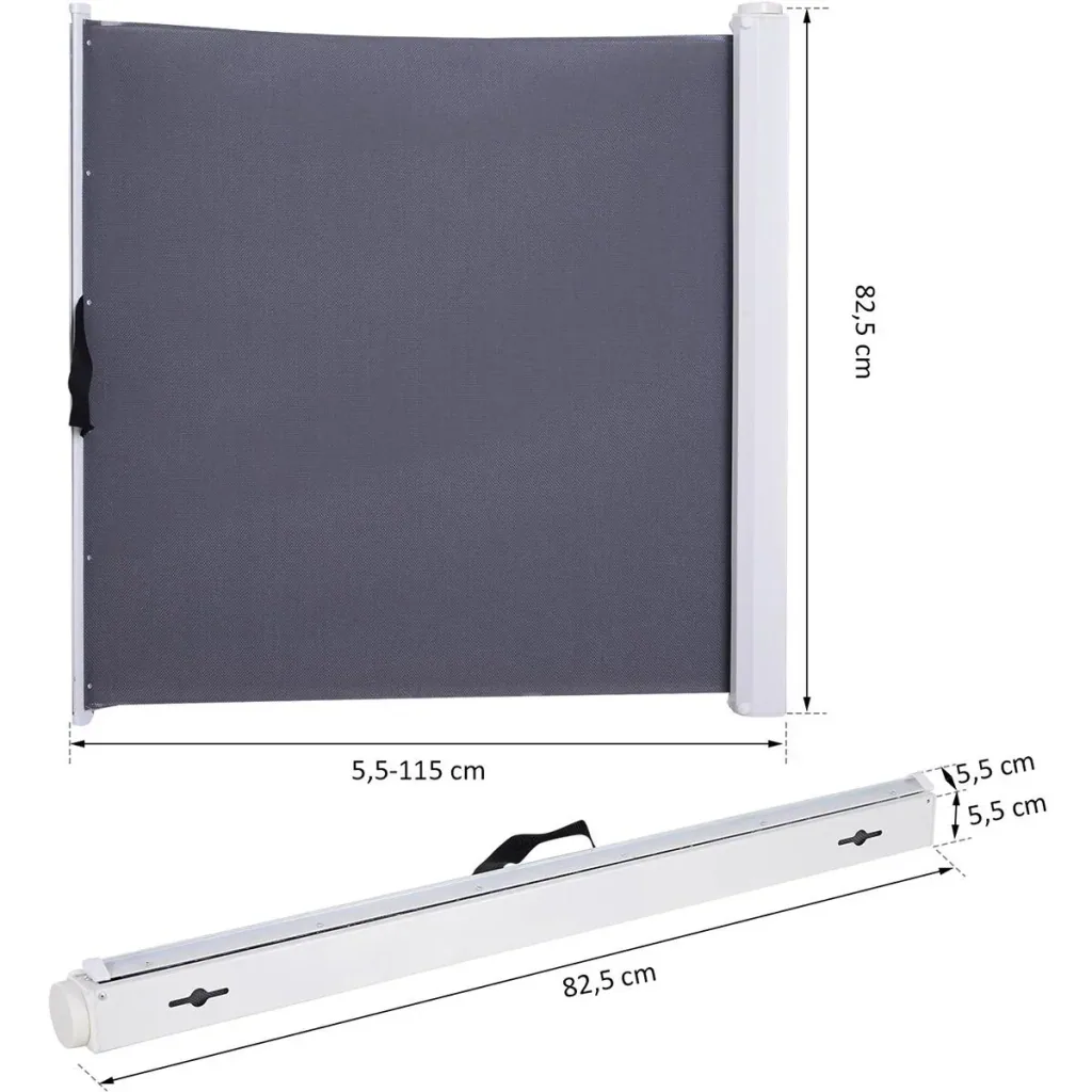 Roll-up door safety gate grey