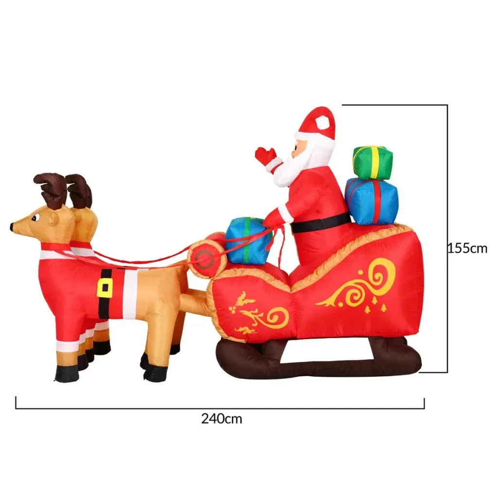 Santa Claus in the sleigh