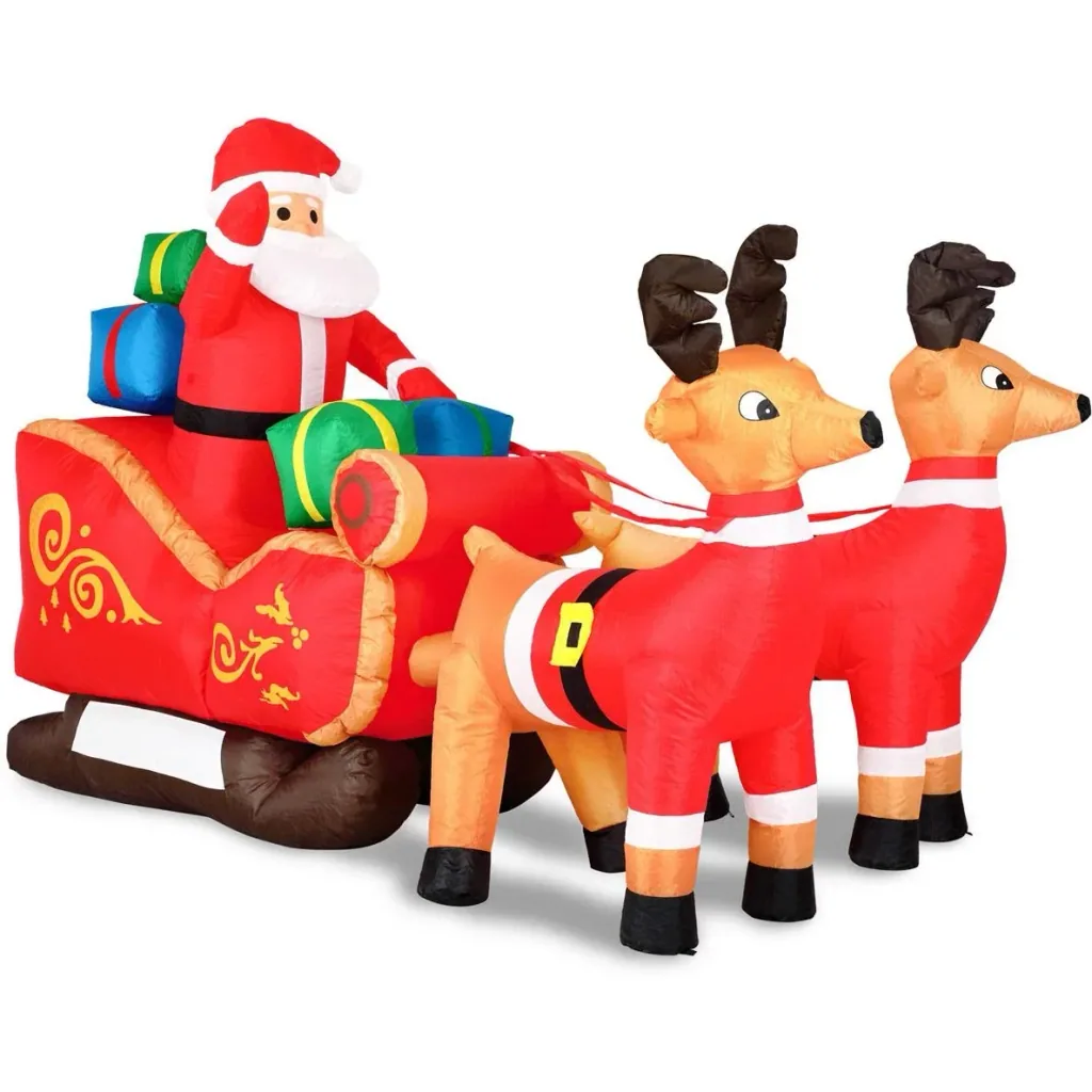 Santa Claus in the sleigh