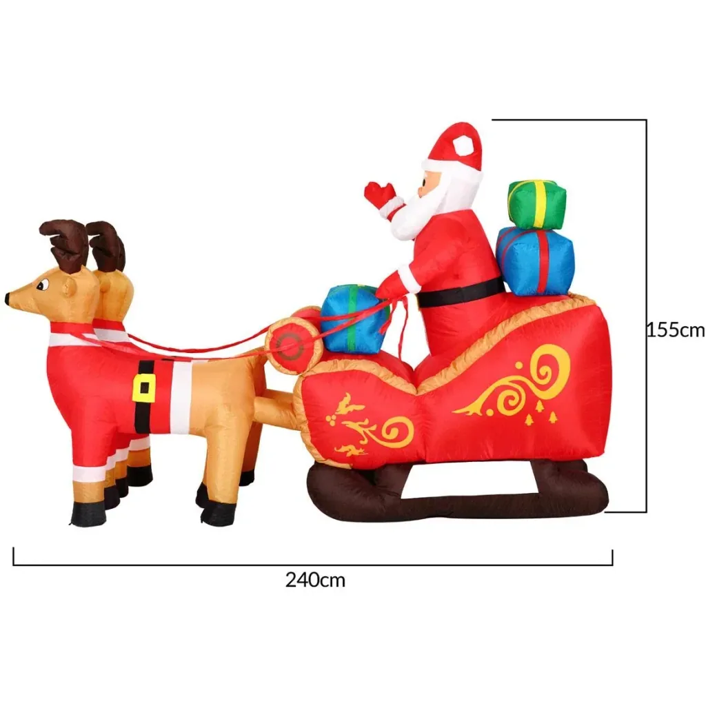 Santa Claus in the sleigh