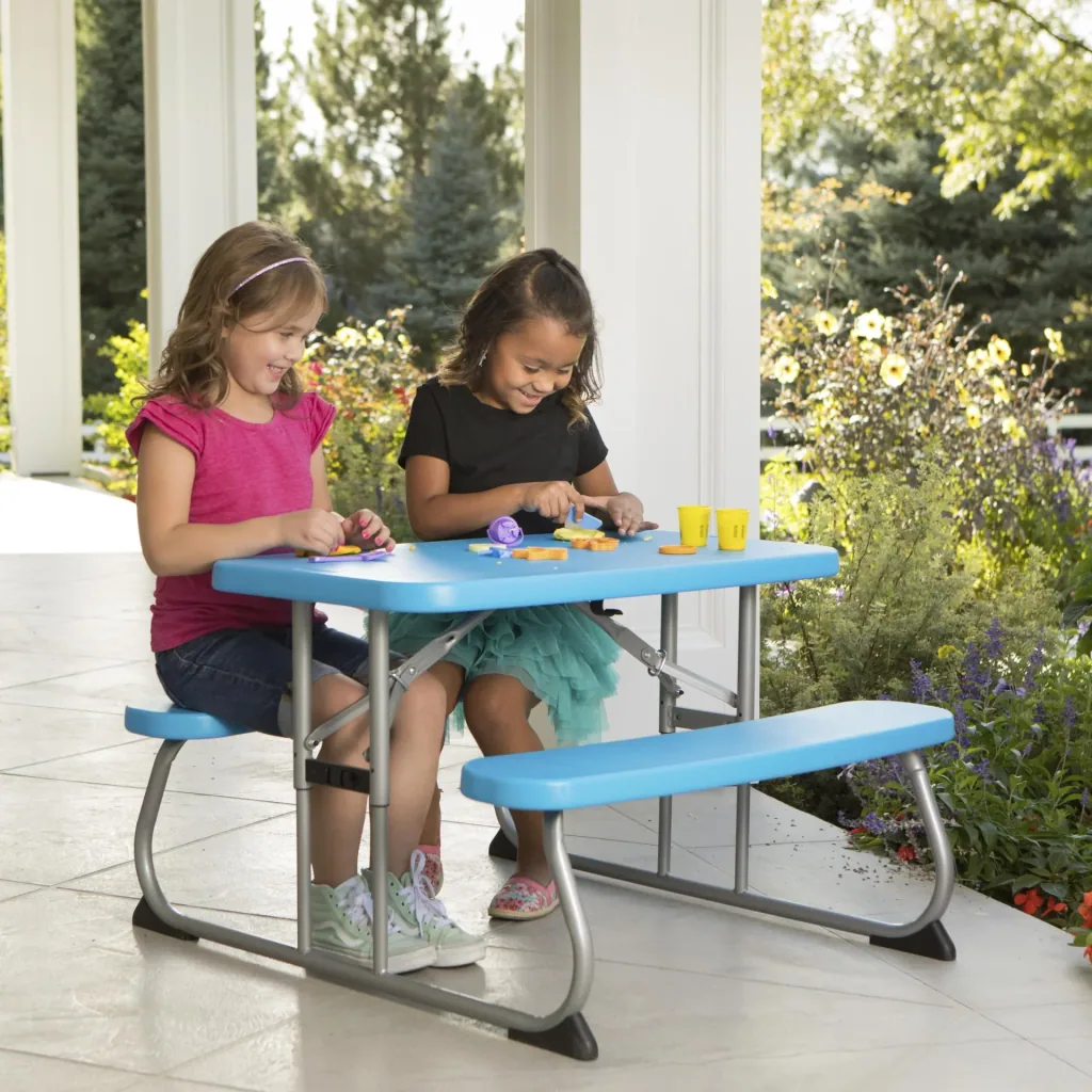Lifetime Kinder Picknicktafel blauw