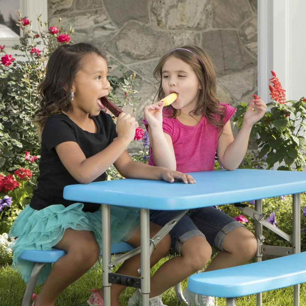 Lifetime Kinder Picknicktafel blauw