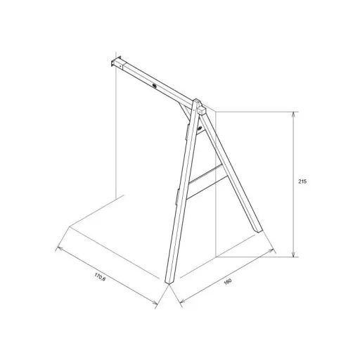 Single Swing Brown Wall mount