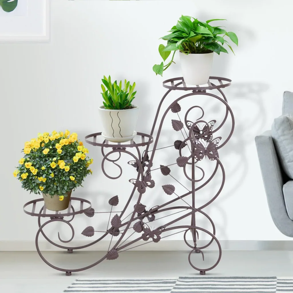 Three-tiered flower stand