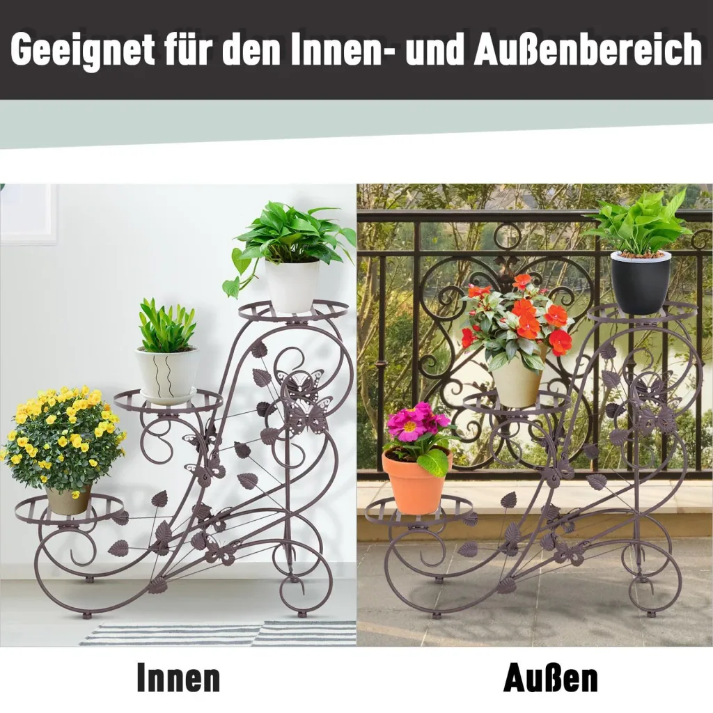 Three-tiered flower stand