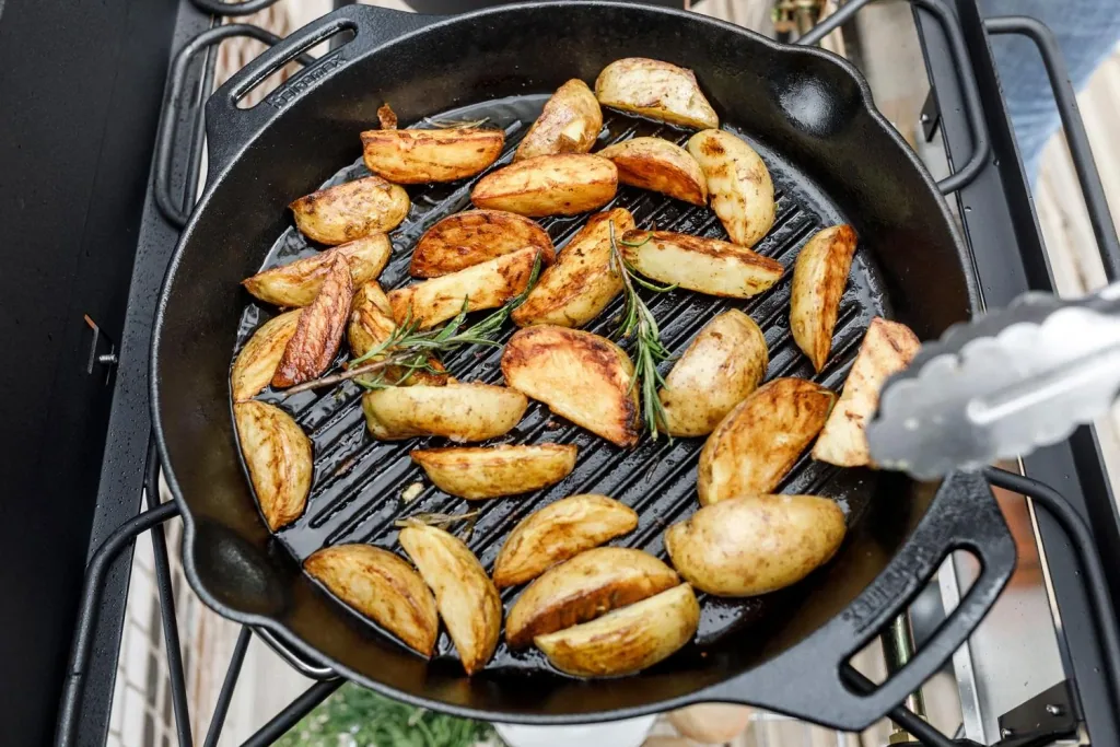Grill fire pan gp35h with two handles