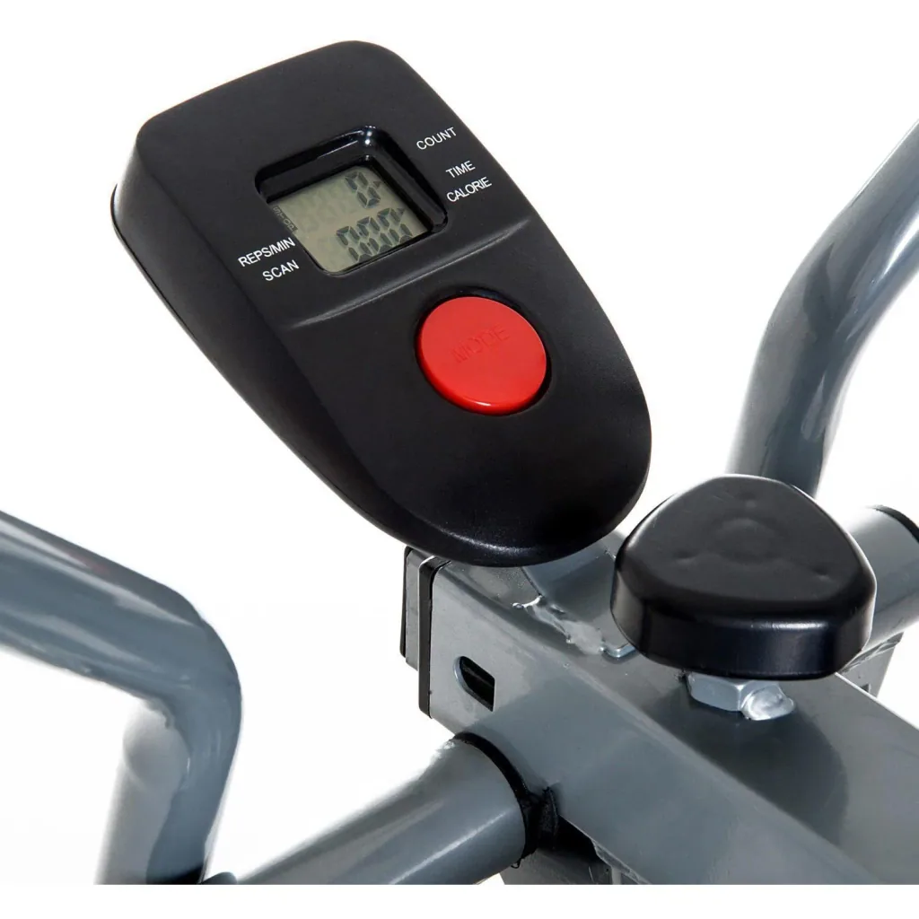 Cross trainer with LCD display