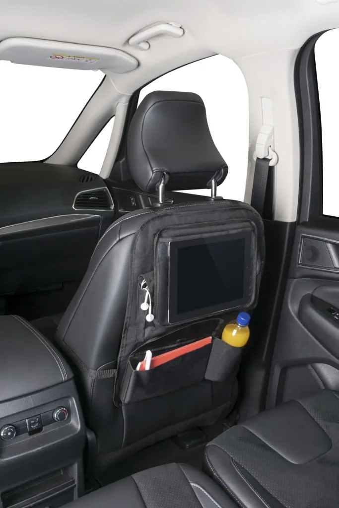 Rear seat bag Maxi with removable tablet holder black