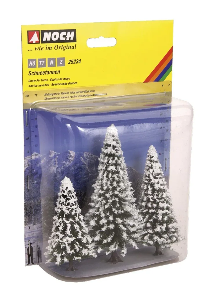 Snow firs, 3 pieces, approx. 8 - 12 cm high
