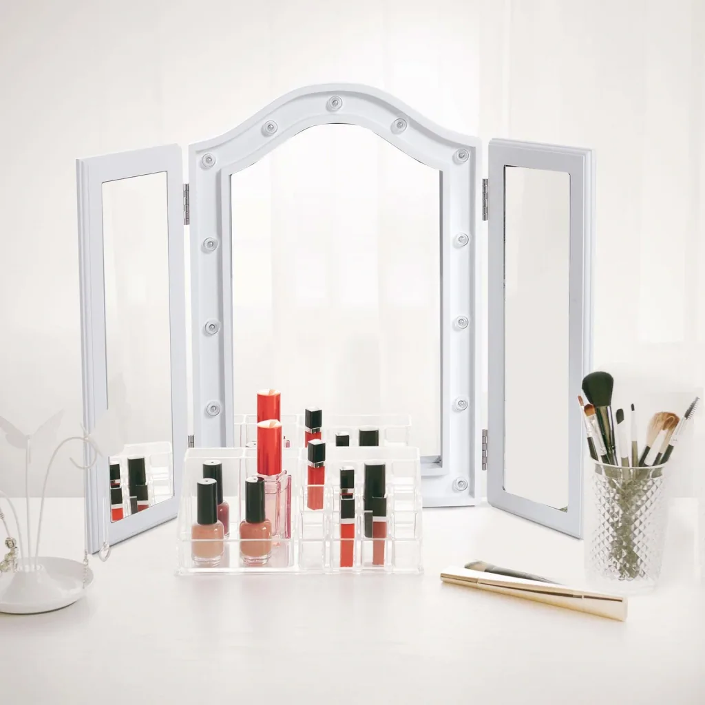 LED cosmetic mirror freestanding