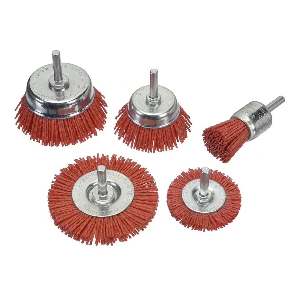 DIY brush set, 5-piece, abrasive bristles