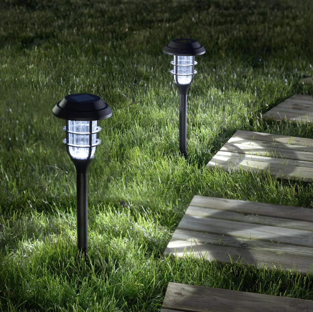 Solar Retro Garden Lantern - 2 pieces