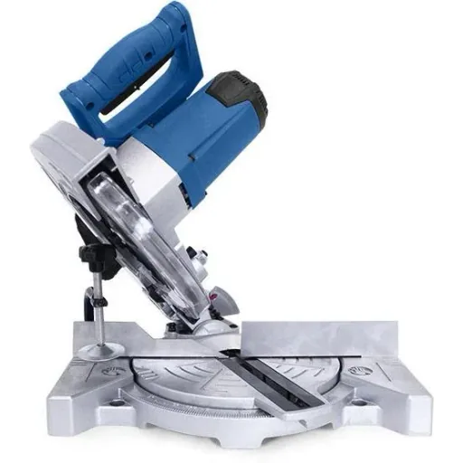 Mitre saw with - universal - laser function - 1100W - Ø210 x Ø30mm - foldable steel frame