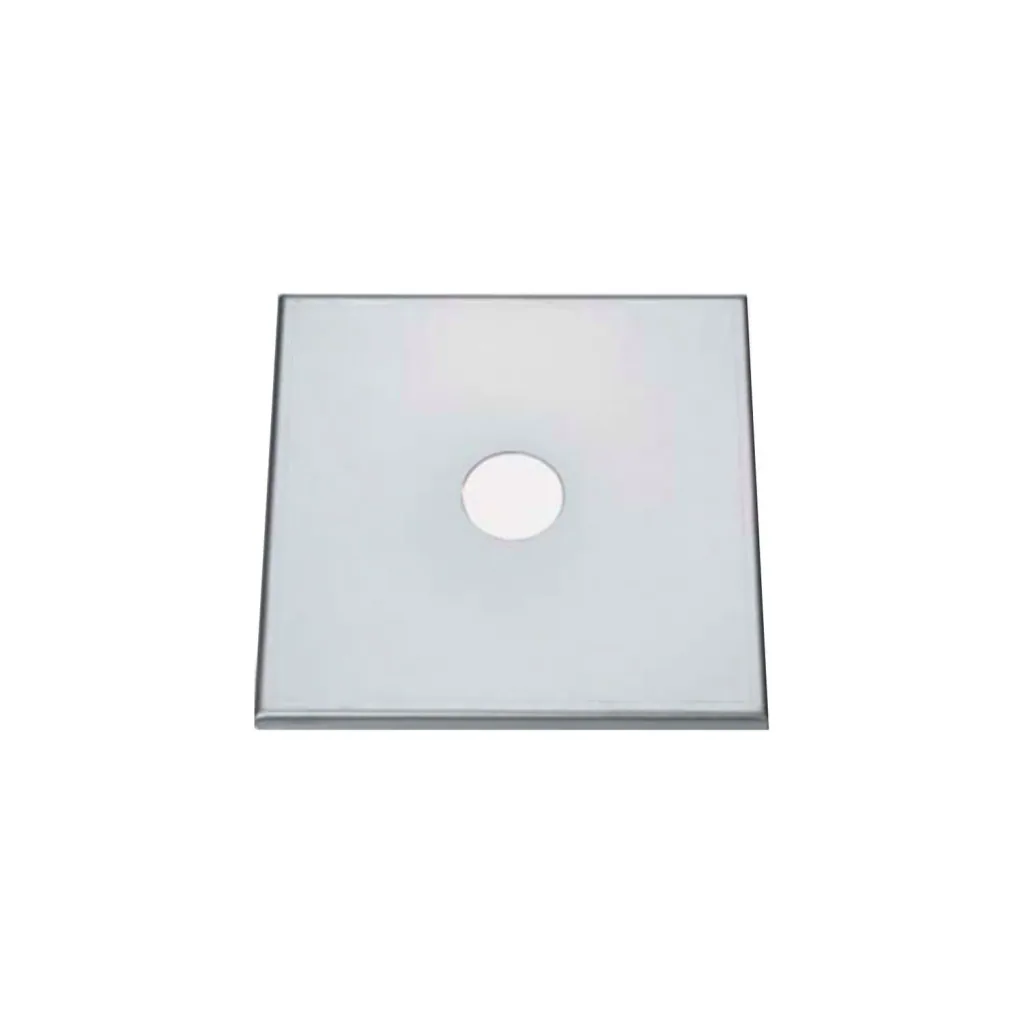 Sluitplaat voor Tapzuil, Biertapzuil - CNS, 1 cm afgeschuind, 220 x 220 mm, zonder gat
