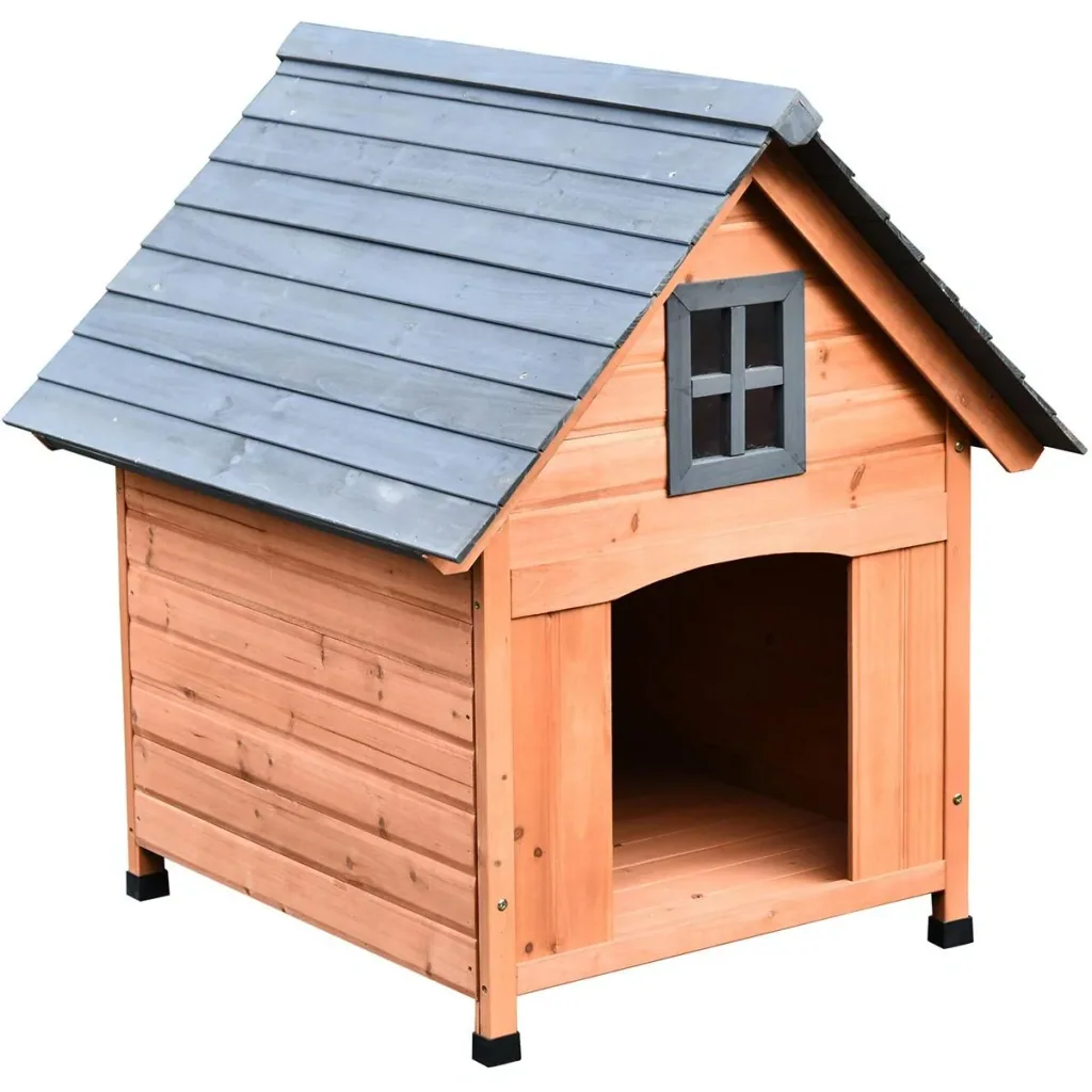 Cabin-style dog house