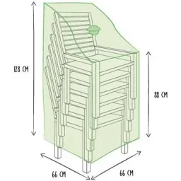 Protective cover for stacking chairs 66 x 66 x 128 cm