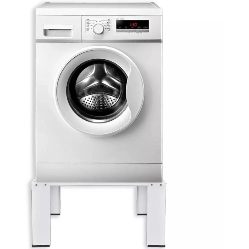 Washing machine stand white