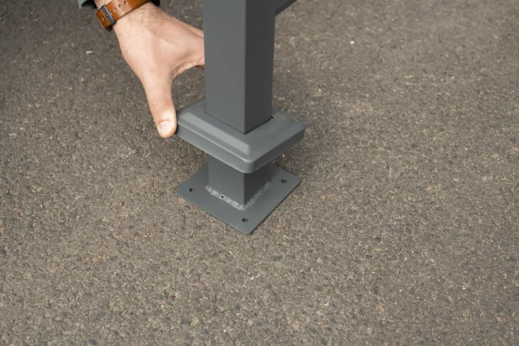 Garbage can cover Planum 3-box, 150 cm, anthracite
