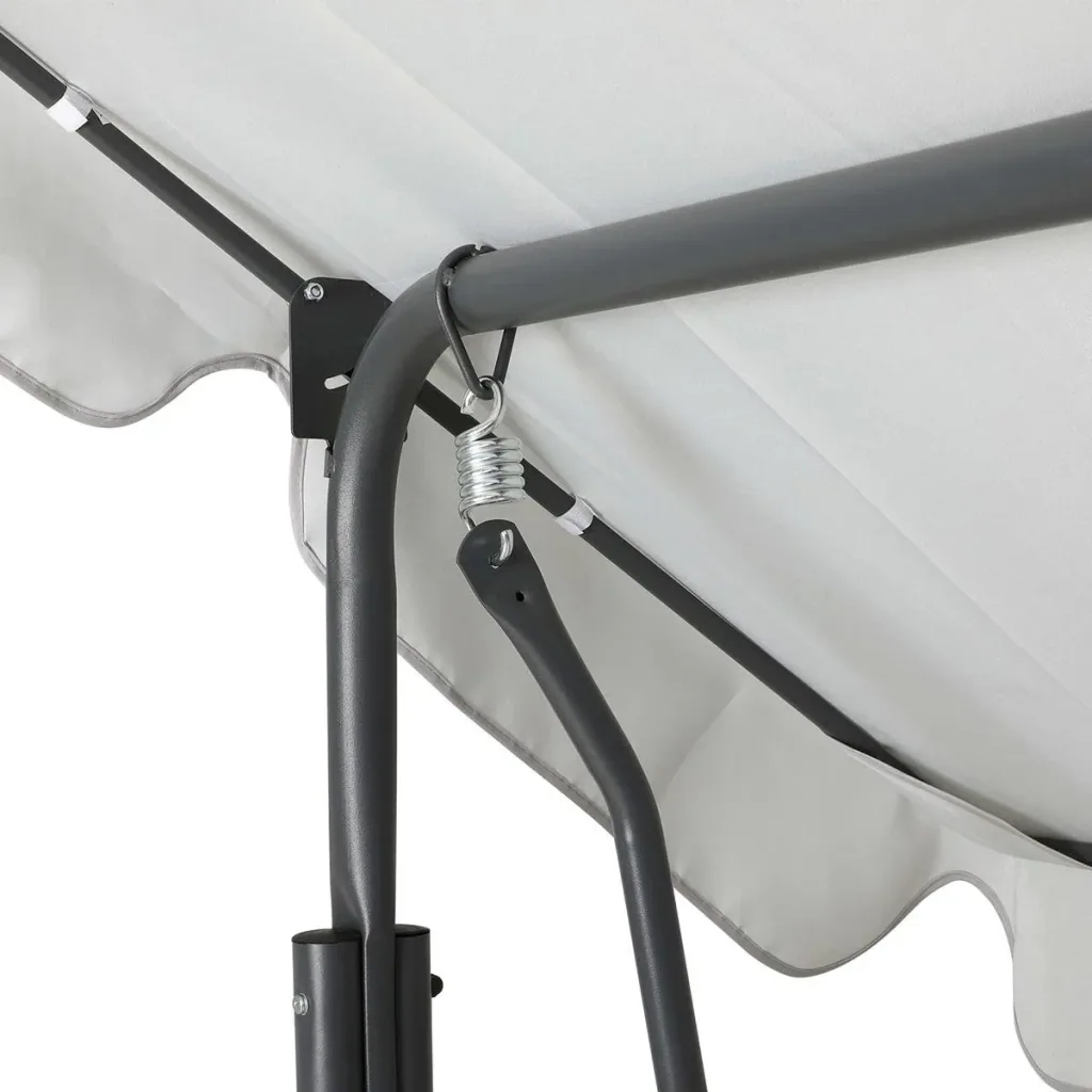 Hollywood swing sofa light grey with sunroof