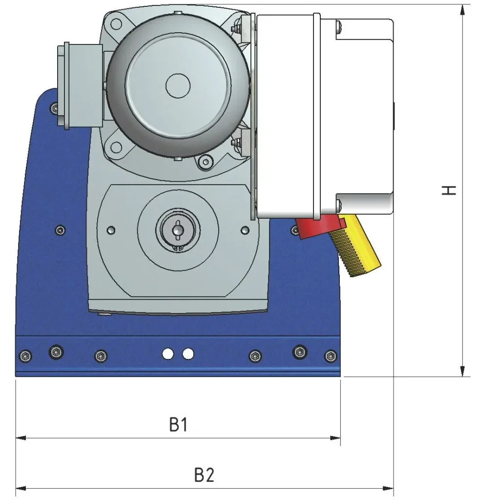 Electric cable winch PFW-C 500 ready for use, max. 500 kg (1st layer), 400V, 50 m cable, IP55, hoist winch for material transport
