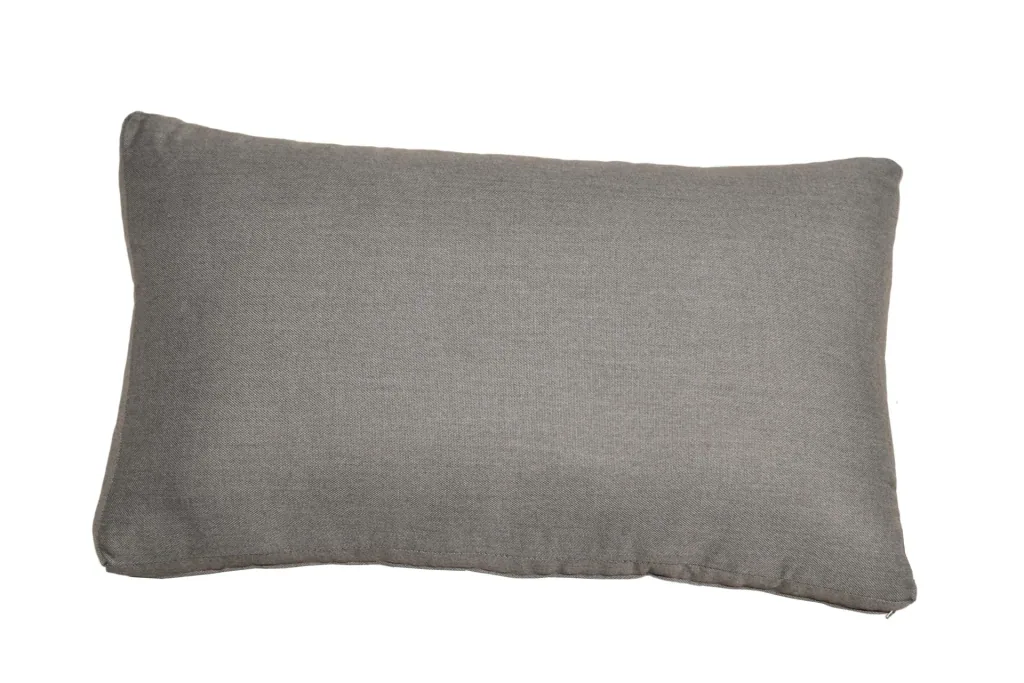 Double lounger DELIA, aluminum, dark gray / polyester, gray