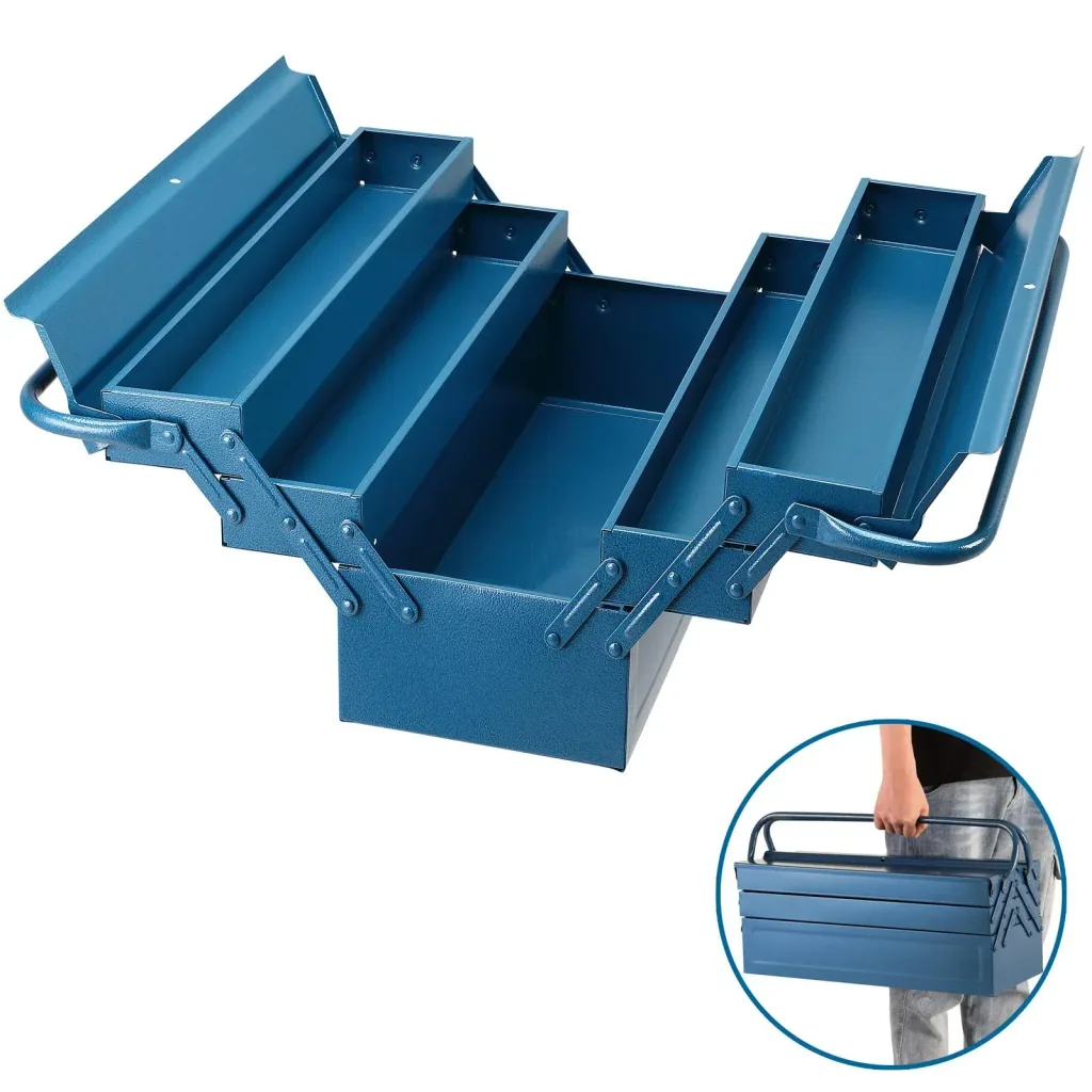 Steel tool case blue