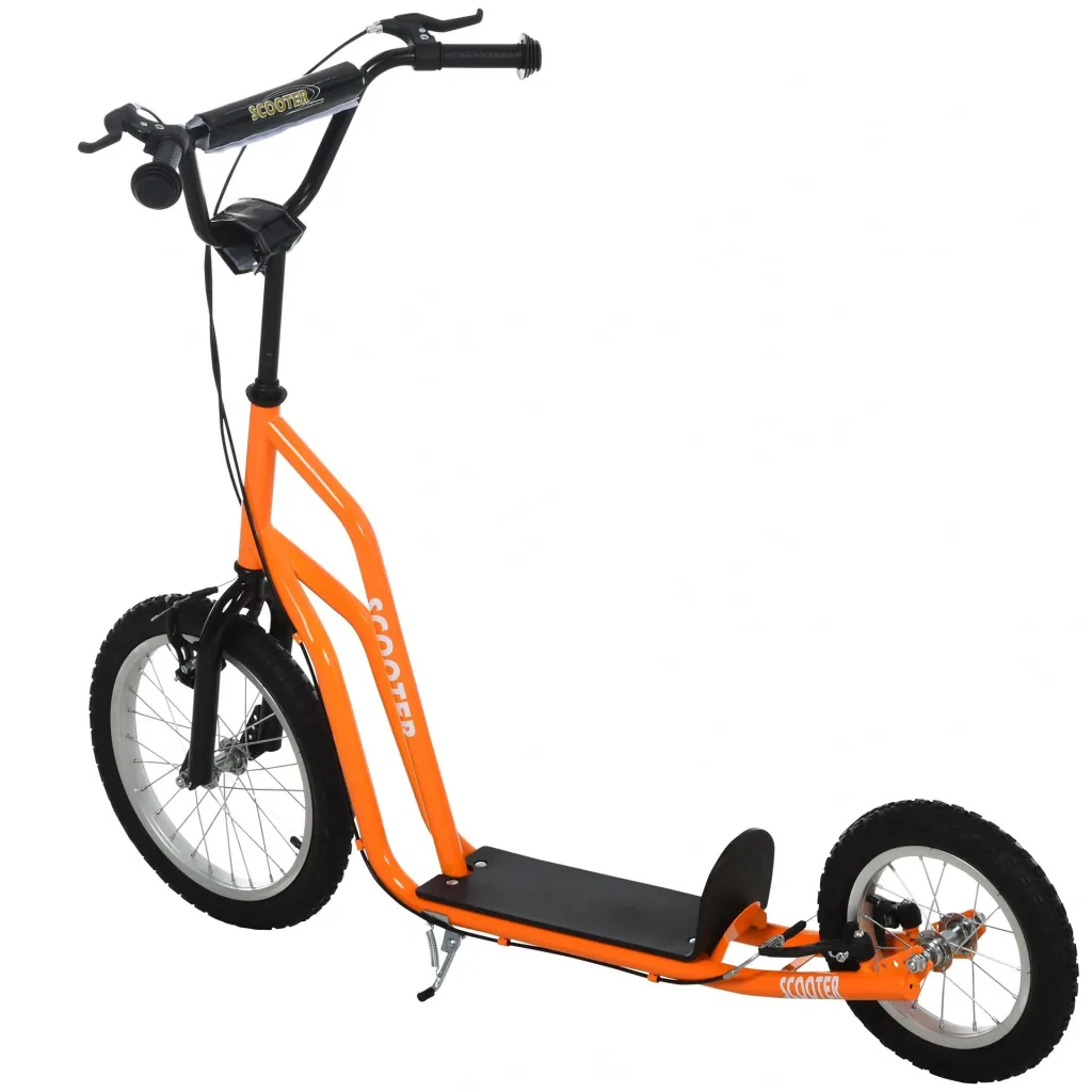 Children's scooter with handbrake