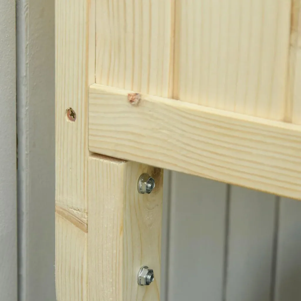 Foldable raised bed natural
