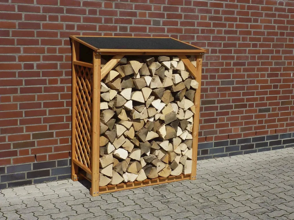 Firewood rack "Speyer" honey brown