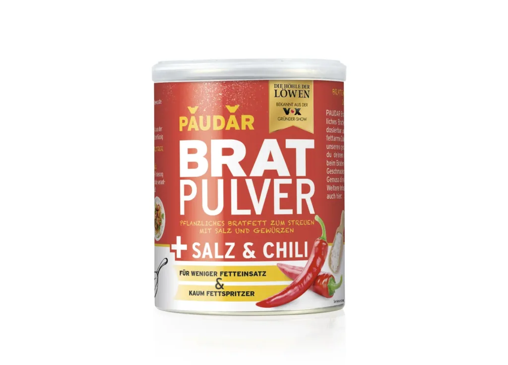 Vegetable frying fat powder, “PAUDAR”, with chili and salt, 175 g