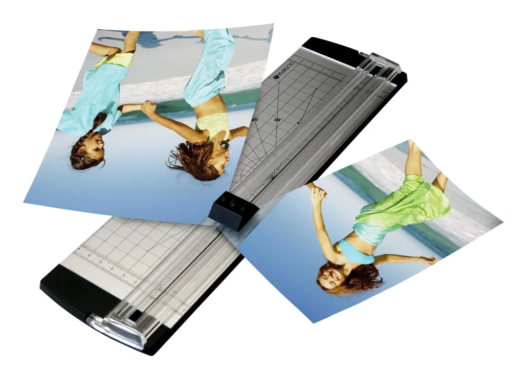 4-in-1 laminator set with ruler, corner rounder and foils