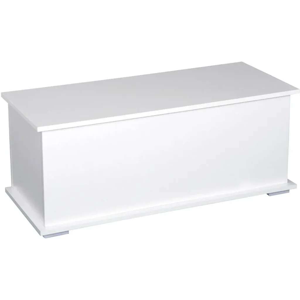 Wooden box with folding lid