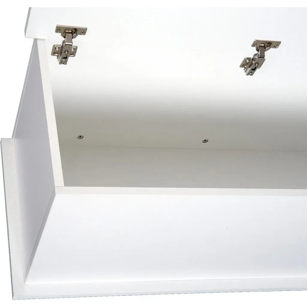 Wooden box with folding lid