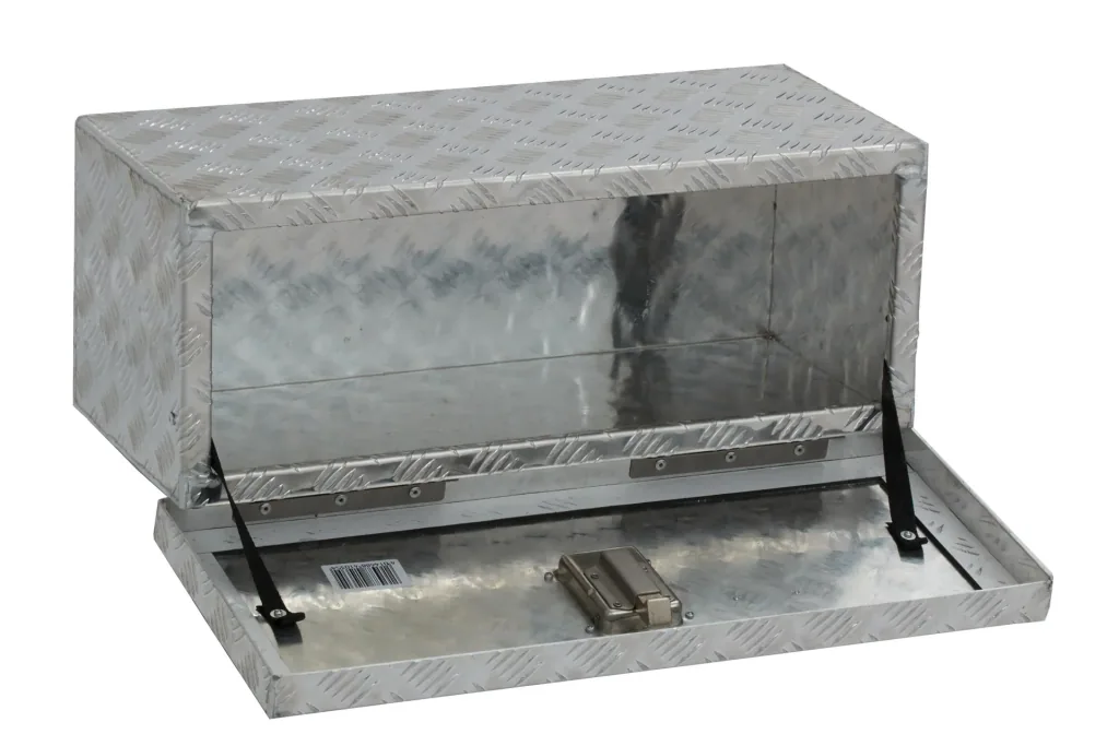 Aluminum underfloor box RU, 35 liter capacity