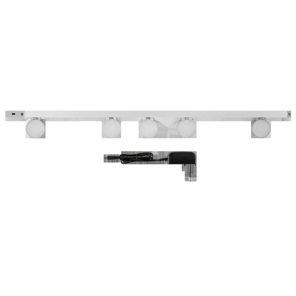 LED under-cabinet light LIGHTRACER 3 with sensor, dimmable 90 cm, 5x3W, color silver