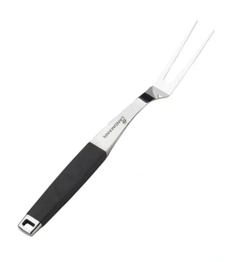 Fork "Pure", 42 cm, black/silver