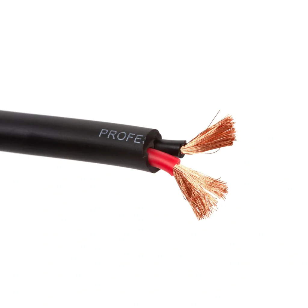 High-quality speaker cable - black - 2 x 1.50 mm² - 100 m