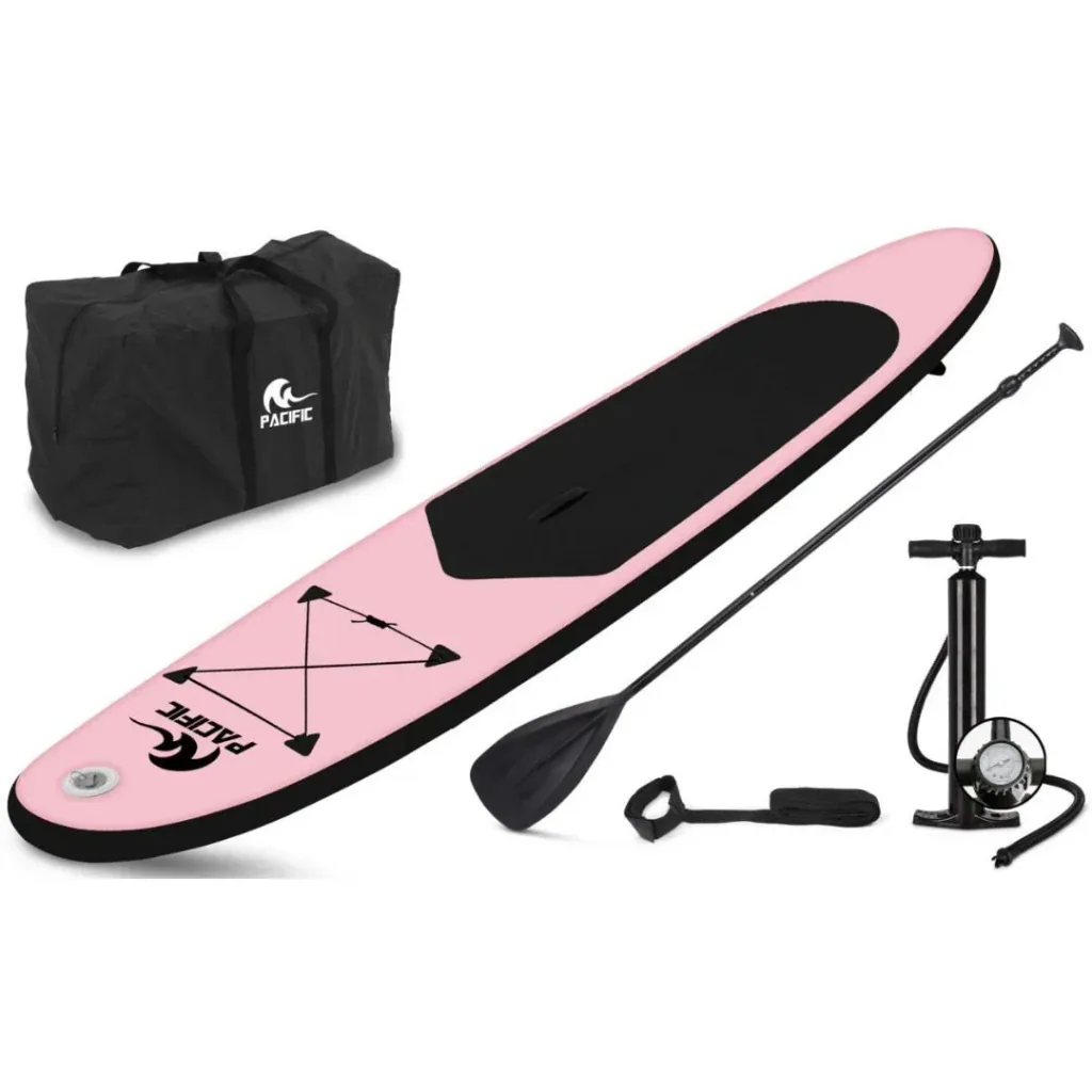 DUOSET! Pacific Special Edition Sup Board - Extra Tough - 285 cm - 6 Stück - Pink