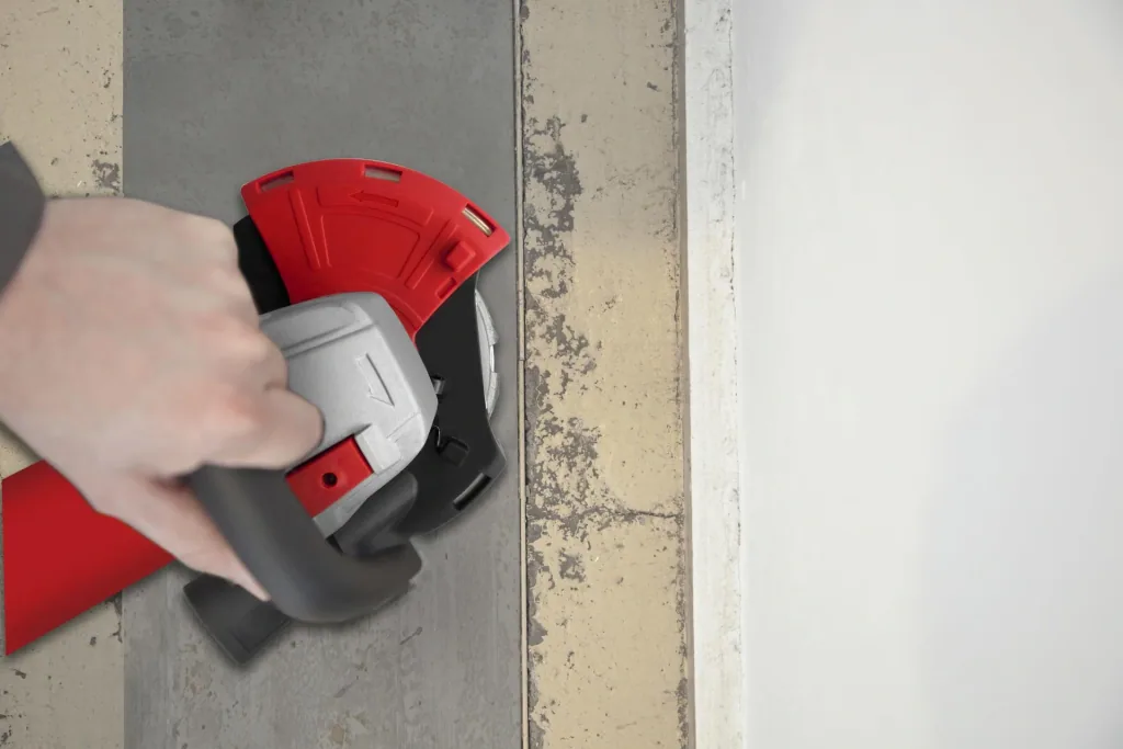 Concrete grinder TCG 125, 1400 watts in carrying case