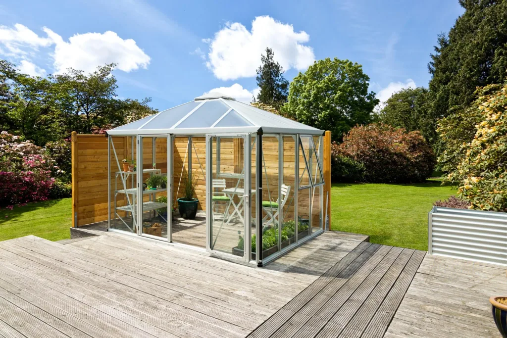 Greenhouse Minos ESG/HKP, color aluminum