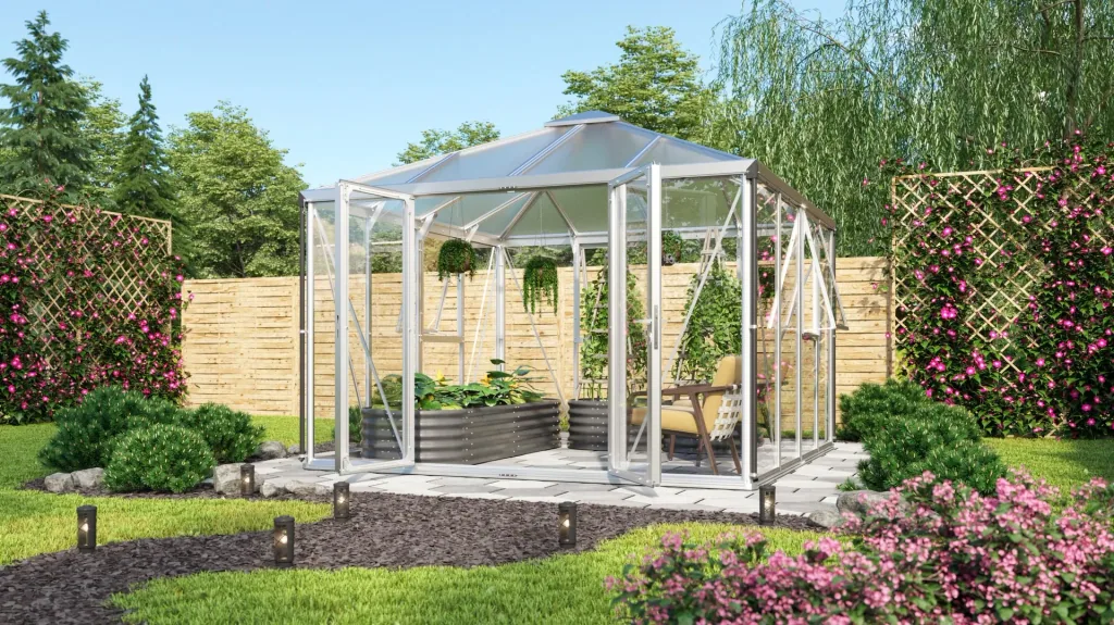 Greenhouse Minos ESG/HKP, color aluminum