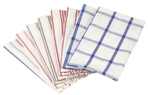 Tea towels, patterned, 50 x 70 cm, 8 pieces