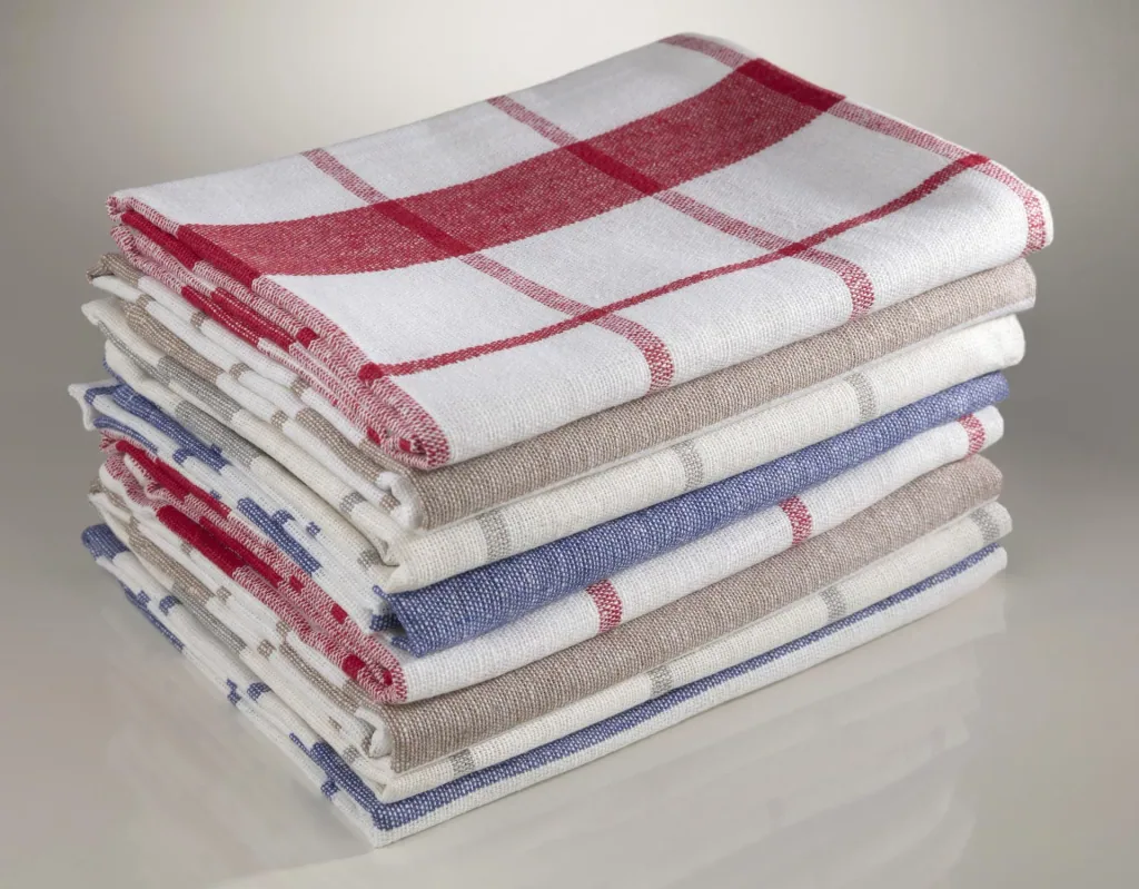 Tea towels, patterned, 50 x 70 cm, 8 pieces