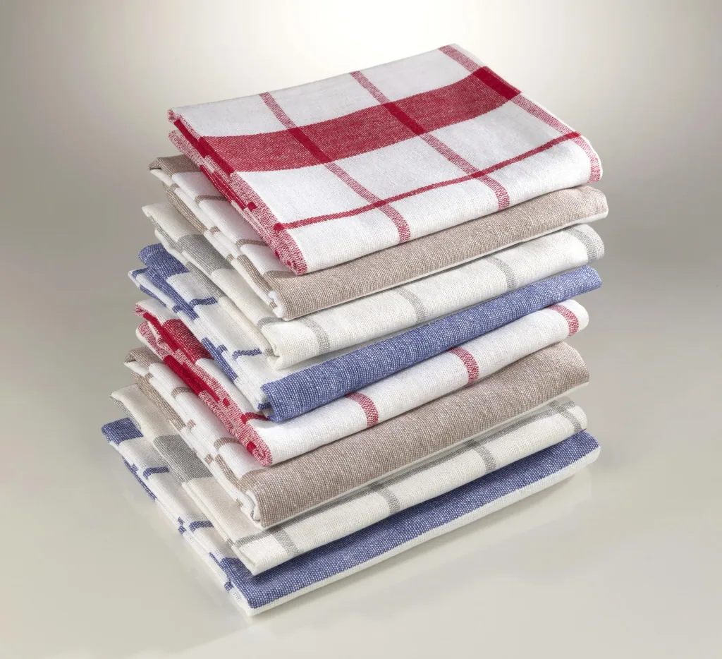 Tea towels, patterned, 50 x 70 cm, 8 pieces